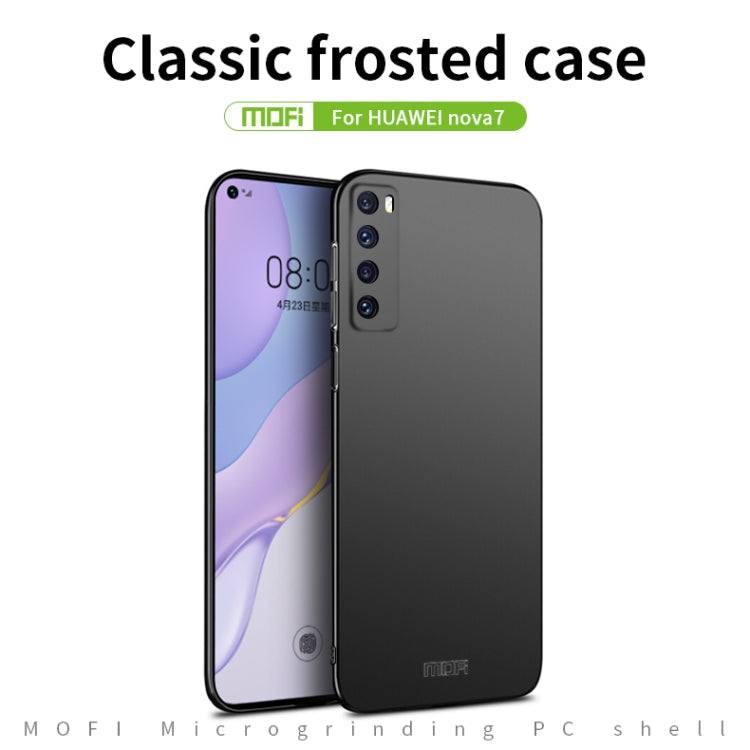 For Huawei Nova 7 MOFI Frosted PC Ultra-thin Hard Case(Blue)