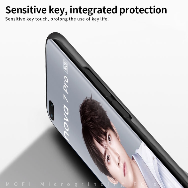 For Huawei Nova 7 Pro MOFI Frosted PC Ultra-thin Hard Case(Black)