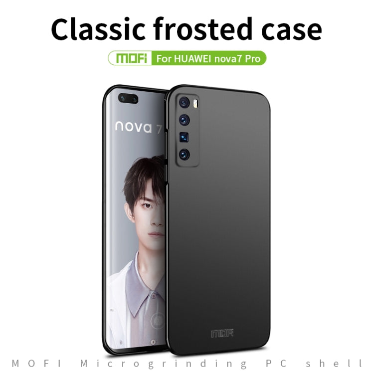 For Huawei Nova 7 Pro MOFI Frosted PC Ultra-thin Hard Case(Blue)