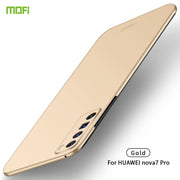 For Huawei Nova 7 Pro MOFI Frosted PC Ultra-thin Hard Case(Gold)