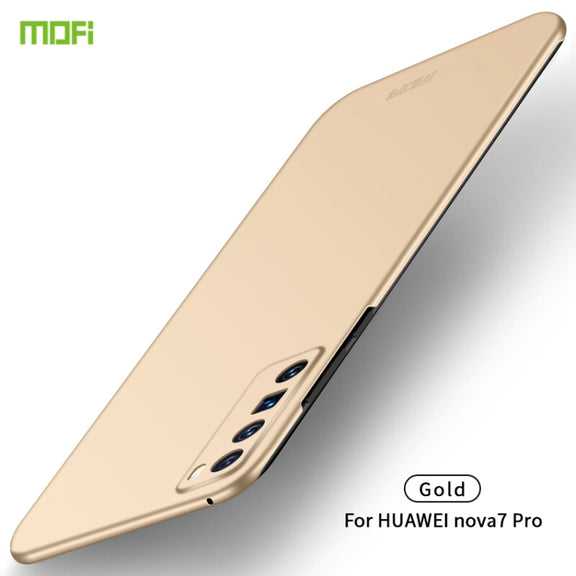 For Huawei Nova 7 Pro MOFI Frosted PC Ultra-thin Hard Case(Gold)