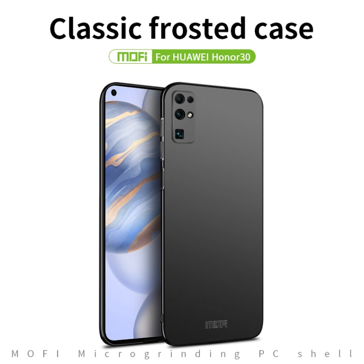 For Huawei Honor 30 MOFI Frosted PC Ultra-thin Hard Case(Blue)