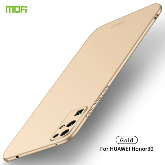 For Huawei Honor 30 MOFI Frosted PC Ultra-thin Hard Case(Gold)