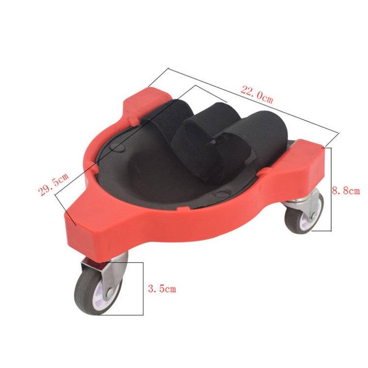 Multifunctional Sliding Knee pad Labor-saving Universal Wheel Mobile Carpentry Kneeling Pad(Yellow)
