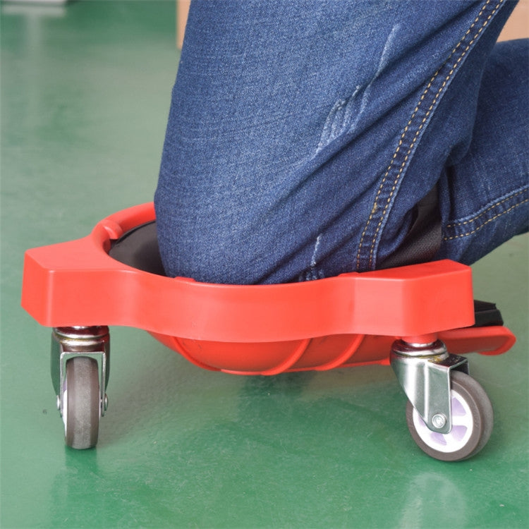 Multifunctional Sliding Knee pad Labor-saving Universal Wheel Mobile Carpentry Kneeling Pad(Yellow)