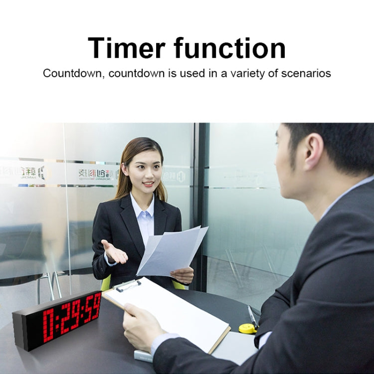 Digital Electronic Alarm Clock Creative LED Desk Clock US Plug, Style:4 Digits 7 Segments(Red Light)