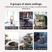 Digital Electronic Alarm Clock Creative LED Desk Clock US Plug, Style:4 Digits 7 Segments(Green Light)
