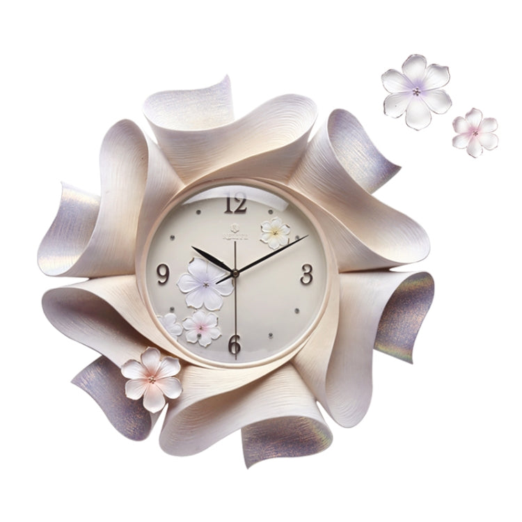 Creative Wall Clock Pure Hand-painted Wall Clock(Yellow)