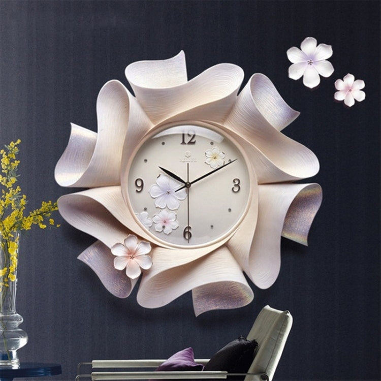 Creative Wall Clock Pure Hand-painted Wall Clock(Purple)