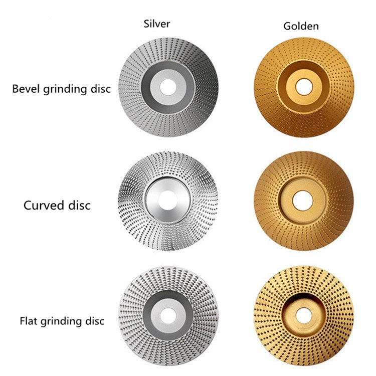 Woodworking Sanding Thorn Disk Angle Grinder Thorn Disk Plastic Grinding Disk Polishing Disk, Style:Bevel(Silver)