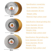 Woodworking Sanding Thorn Disk Angle Grinder Thorn Disk Plastic Grinding Disk Polishing Disk, Style:Bevel(Silver)