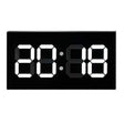 Creative Wall Clock Alarm Clock Simple Remote Control Perpetual Calendar Electronic Clock US Plug, Style:Single-sided Remote Control(White Font) - Wall Clock by PMc TechLife | Online Shopping South Africa | PMc TechLife | Buy Now Pay Later Mobicred