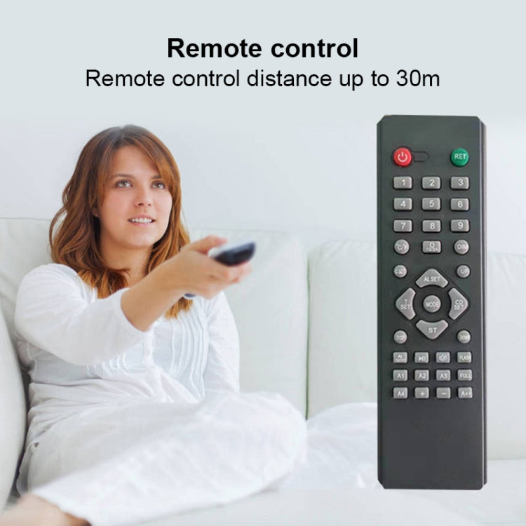 Creative Wall Clock Alarm Clock Simple Remote Control Perpetual Calendar Electronic Clock US Plug, Style:Single-sided Remote Control(Red Font)