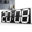 Wall Sticker LED Wall Clock Decorative Clock Creative Acrylic Mirror Clock US Plug, Style:Remote Version Sealed Box(White Font) - Wall Clock by PMc TechLife | Online Shopping South Africa | PMc TechLife | Buy Now Pay Later Mobicred