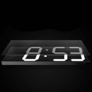 Wall Sticker LED Wall Clock Decorative Clock Creative Acrylic Mirror Clock US Plug, Style:Remote Version Sealed Box(Green Font)