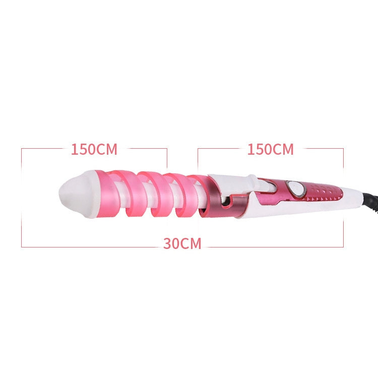 Hair Styling Tool Hair Curler Roller Spiral Curling Iron(Blue)