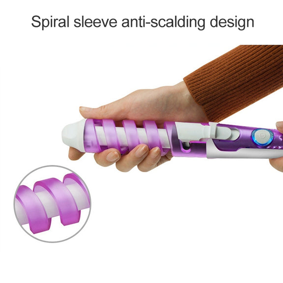 Hair Styling Tool Hair Curler Roller Spiral Curling Iron(Blue)