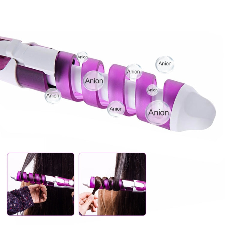 Hair Styling Tool Hair Curler Roller Spiral Curling Iron(Blue)