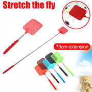 Creative Retractable Plastic Fly Swatter Summer Supplies Mosquito Swatter(Black)