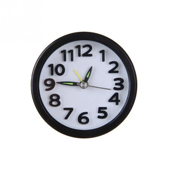 Creative Minimalist Mute Alarm Clock(Round Black)