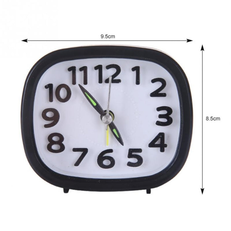 Creative Minimalist Mute Alarm Clock(Round Black)