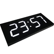 LED Large Screen Digital Electronic Clock Remote Control Double-sided Wall Clock (White)