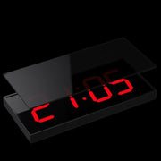 LED Large Screen Digital Electronic Clock Remote Control Double-sided Wall Clock (White)
