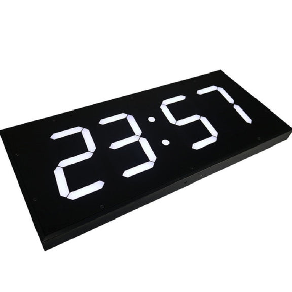 LED Large Screen Digital Electronic Clock Remote Control Double-sided Wall Clock (Red)