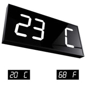 LED Large Screen Digital Electronic Clock Remote Control Double-sided Wall Clock (Red)