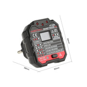 HT106 Socket Testers Voltage Test Detector Ground Line Neutral Line Live Line Leakage Electroscope(EU Plug)