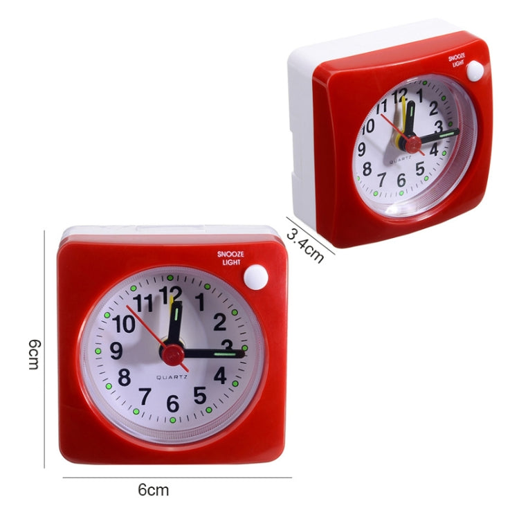 Bedside Mute Alarm Clock With Light & Snooze Function(Blue)