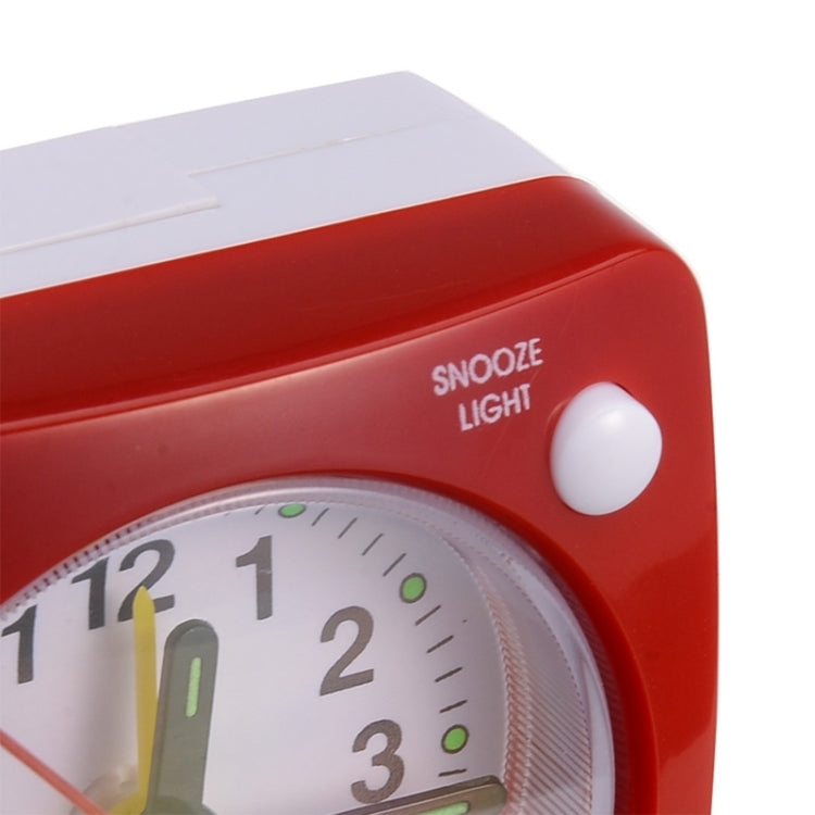 Bedside Mute Alarm Clock With Light & Snooze Function(Blue)