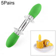 5 Pairs Outdoor BBQ Stainless Steel Corn Fork Fruit Fork Corn Device(Green) - Gadgets by PMC TechLife | Online Shopping South Africa | PMC TechLife | Buy Now Pay Later Mobicred