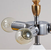 White 220V  E14 LED Metal Mushroom Table Lamp Bedroom Decorative Table Lamp, Size:L