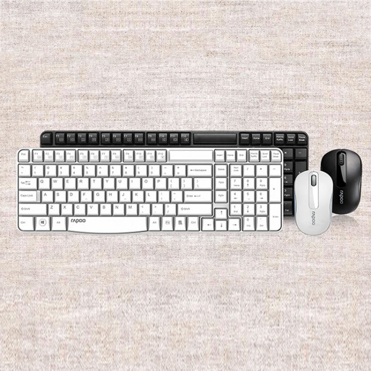 Rapoo X1800S 2.4GHz Wireless Keyboard and Mouse Set(White)