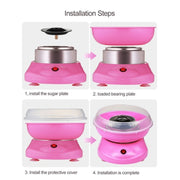 Electric Cotton Candy Machine, Plug:EU(Blue)