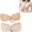Pull Rope Wing Invisible Underwear Without Steel Ring Pull Rope Silicone Invisible Nubra, Cup Size:D(Skin Color) - free shipping - PMC TechLife - Order now!