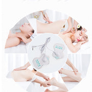 Heating Pulse Acupuncture Waist Massager Multifunctional Household Lumbar Disc Automatic Traction Device, Plug Type:EU Plug(Brown)