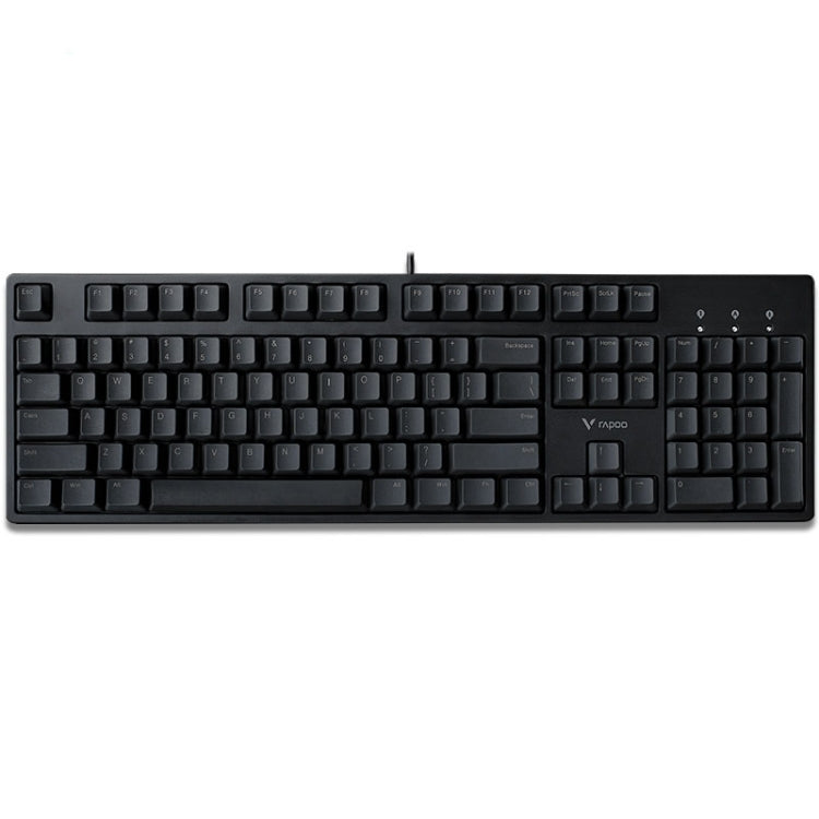 Rapoo V860 Desktop Wired Gaming Mechanical Keyboard, Specifications:104 Keys(Black Shaft)