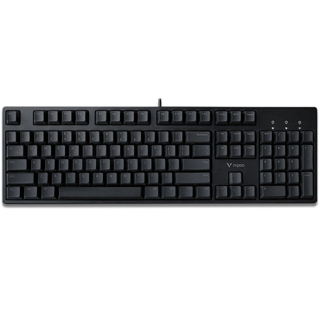 Rapoo V860 Desktop Wired Gaming Mechanical Keyboard, Specifications:104 Keys(Green Shaft)