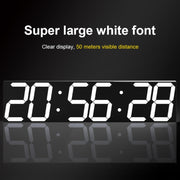 Creative LED Digital Wall Clock Multi-function WIFI Clock, Style:6 Bit Hollow WIFI(White)