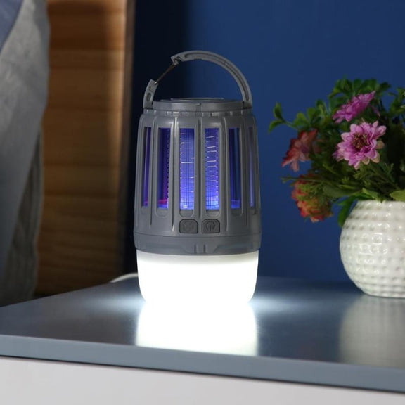 Solar Power Mosquito Killer Outdoor Hanging Camping Anti-insect Insect Killer, Color:Light Green + Solar Panel