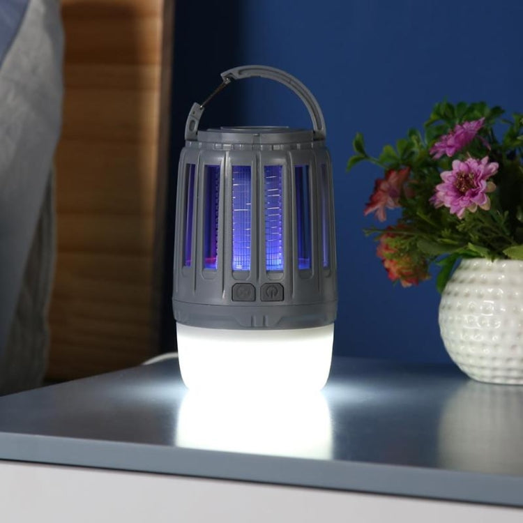 Solar Power Mosquito Killer Outdoor Hanging Camping Anti-insect Insect Killer, Color:Light Green + Solar Panel