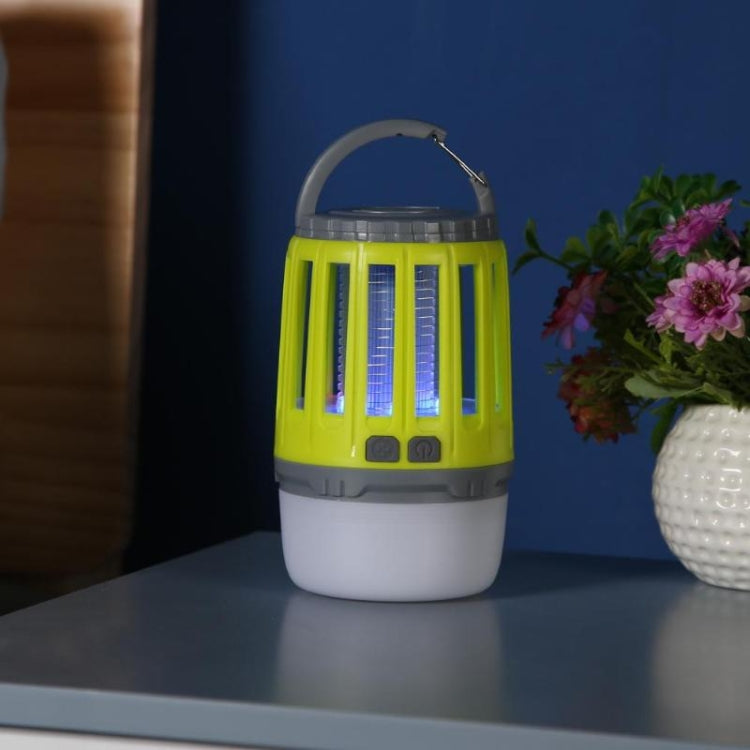 Solar Power Mosquito Killer Outdoor Hanging Camping Anti-insect Insect Killer, Color:Green + Solar Panel