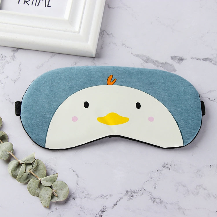 Cartoon Animal Cute Sleep Eye Mask Eyeshade Cover Massage Relax Eye Mask(Dark Blue Chick)