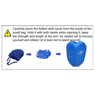 Foldable Free Installation Portable Household Mini Clothes Dryer(Blue)