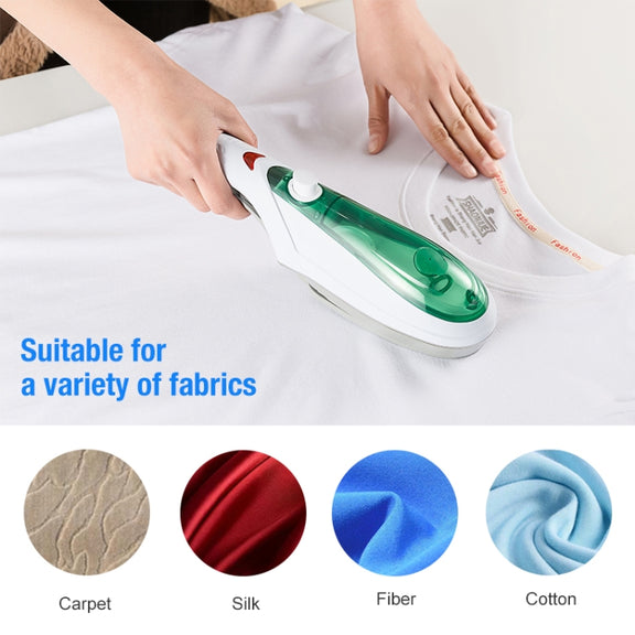 Handheld Garment Steamer Brush Portable Clothes Steam Iron, UK Plug 220V(Blue)