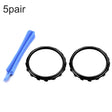 For Xbox One Elite 5pairs 3D Replacement Ring + Screwdriver Handle Accessories, Colour:Black - XBOX Spare Parts by PMC TechLife | Online Shopping South Africa | PMC TechLife