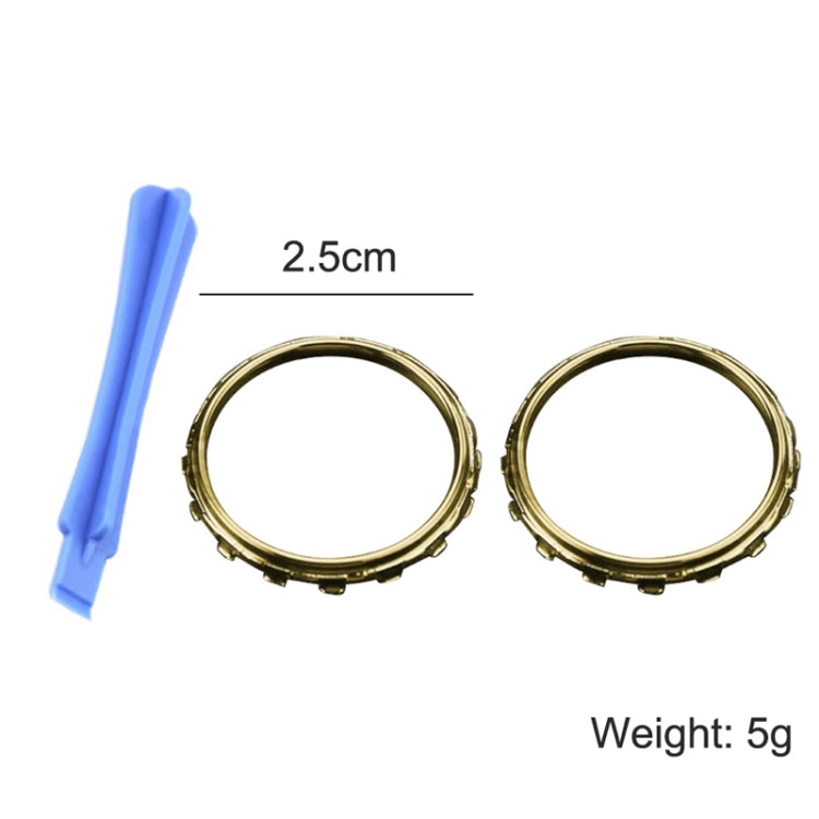 For Xbox One Elite 5pairs 3D Replacement Ring + Screwdriver Handle Accessories, Colour:Black