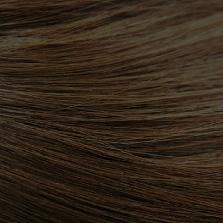 Women's Wool Long Hair With Bangs Natural Fluffy Wig, Color:Haze Blue (Black On Top) 54CM